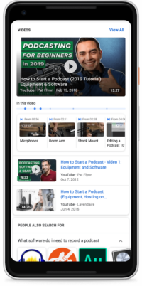 Google search adds key moments for videos in search